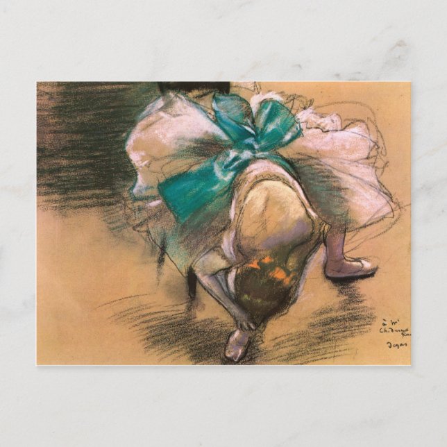 CARTE POSTALE DANSEUSE, EDGAR DEGAS (Devant)