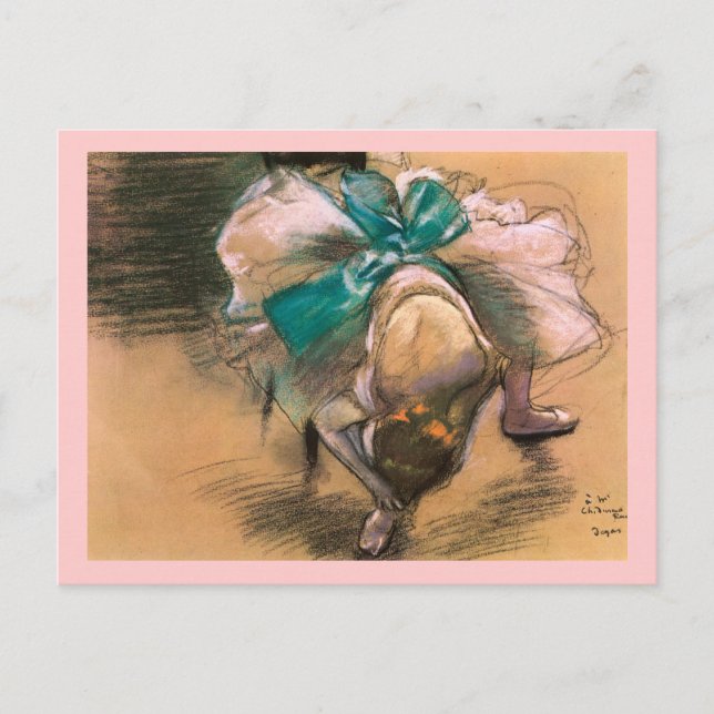 CARTE POSTALE DANSEUSE, EDGAR DEGAS (Devant)