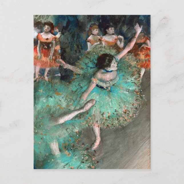 Carte Postale Danseuse Verte Edgar Degas (Devant)