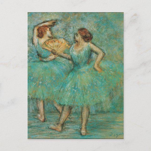 Carte Postale Danseuses avec un éventail Edgar Degas (Devant)