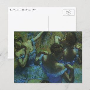 Carte Postale Danseuses bleues par Edgar Degas, Impressionnisme 