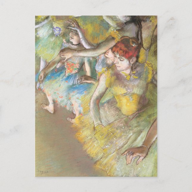 Carte Postale Danseuses de ballet sur la scène par Edgar Degas (Devant)