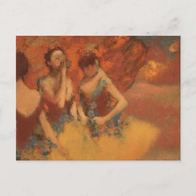 Carte Postale Danseuses Orange Edgar Degas (Devant)