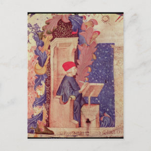 Carte Postale Dante écrit "La Divine Comédie"