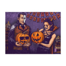 Carte postale Dante et Aria Halloween