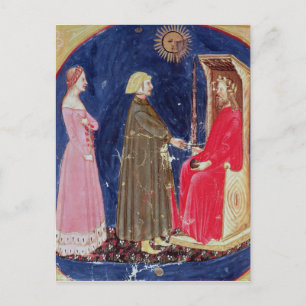 Carte Postale Dante et Beatrice avant Justinian