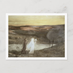 Carte Postale Dante et Béatrice, de 'L'Estampe Moderne', publ