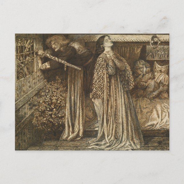 Carte Postale Dante Gabriel Rossetti - Sir Launcelot (Devant)