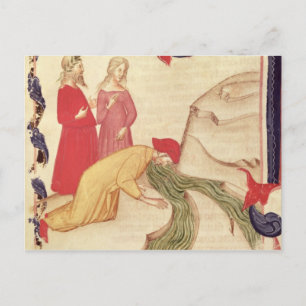 Carte Postale Dante se purifiant avant d'entrer