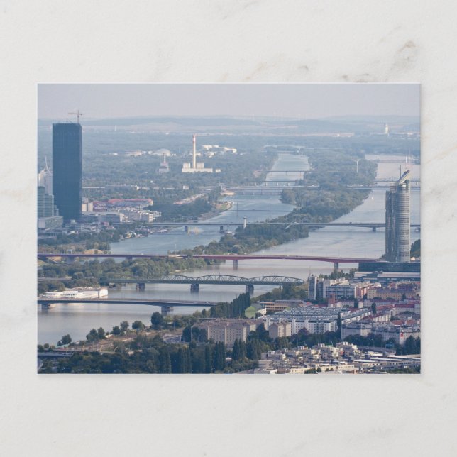 Carte Postale Danube et Nouveau Danube (Devant)