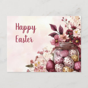 Carte postale d'Aquarell Oster avec oeufs de Pâque