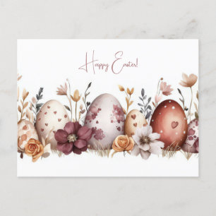 Carte postale d'Aquarell Oster colorée avec fleurs