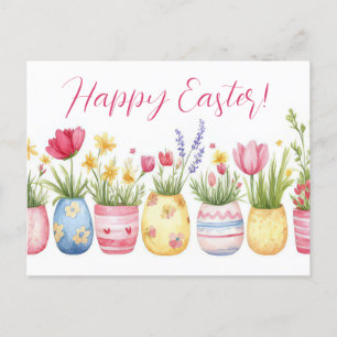 Carte postale d'Aquarell Oster colorée avec fleurs