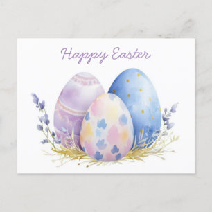 Carte postale d'Aquarell Oster colorée avec fleurs