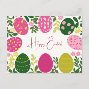Carte postale d'Aquarell Oster colorée avec fleurs