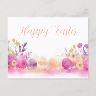 Carte postale d'Aquarell Oster colorée avec fleurs