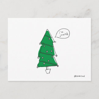 carte postale d'arbre de Noël