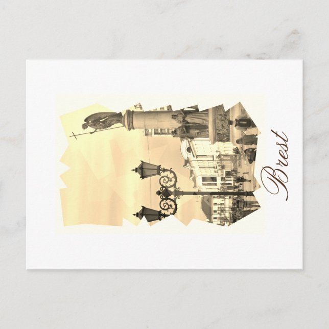 Carte postale d'architecture de la ville de Brest  (Devant)