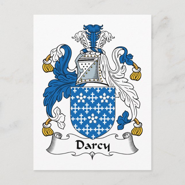 Carte Postale Darcy Family Crest (Devant)