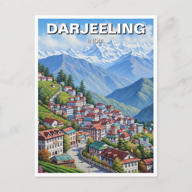 Carte Postale Darjeeling Inde (Devant)