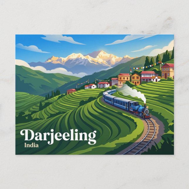 Carte Postale Darjeeling Inde (Devant)