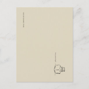 Carte Postale Dark Academia – encrier Art   Livre Cadeau pour In