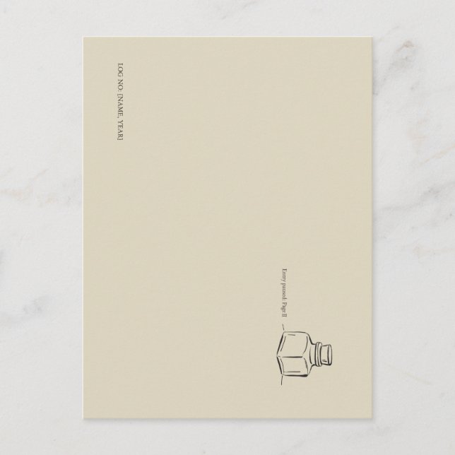 Carte Postale Dark Academia – ink pot Art | Introvert Gift Book  (Devant)