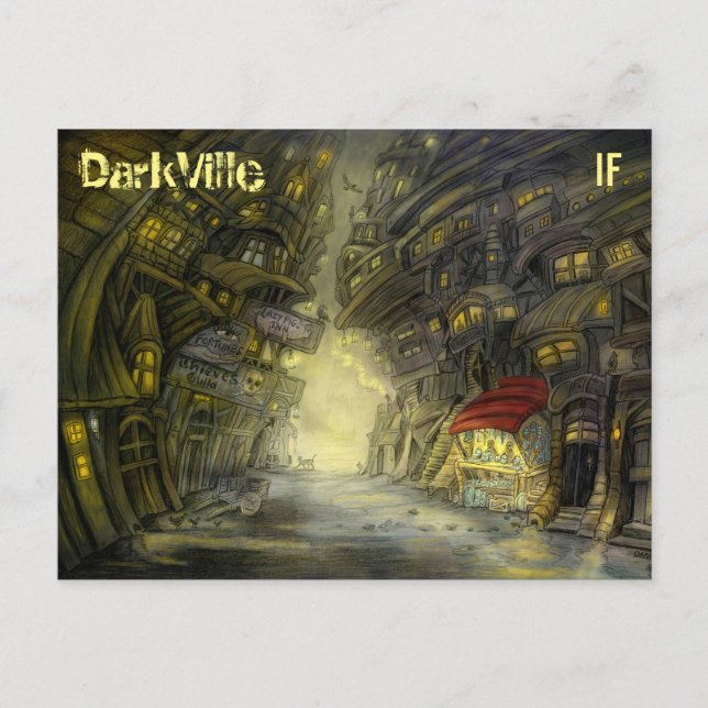 Carte postale DarkVille de Mike Winterbauer (Devant)