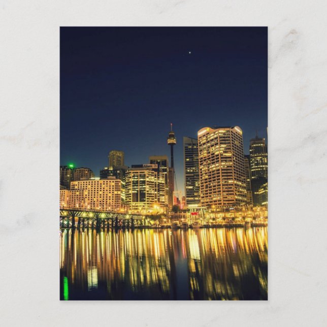 Carte Postale Darling Harbour Sydney Australia City Skyline (Devant)