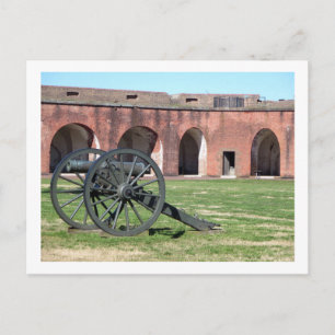 Carte postale d'arme de Fort Pulaski