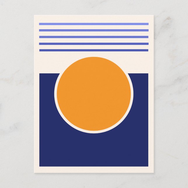Carte postale d'art abstrait Sunshine (Devant)