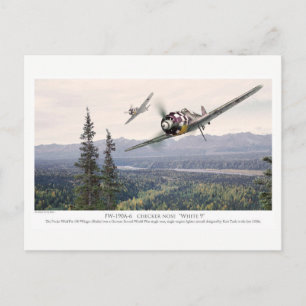 Carte postale d'art aéronautique "Focke-Wulf Fw 19