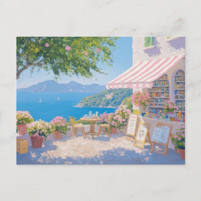 Carte postale d'art côtier à l'aquarelle  (Devant)
