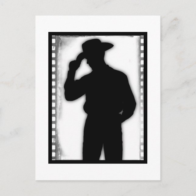 Carte postale d'art de cow-boy western de campagne (Devant)