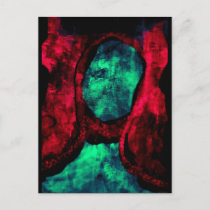 Carte postale d'art de JTG "de Madonna rouge"