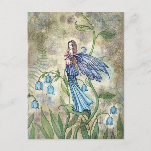 Carte postale d'art de la fée Blue Bell (Devant)