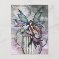 Carte postale d'art féerique de fantasy gothique