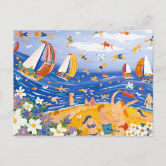 Carte postale d'art : Festins pour la plage, bord
