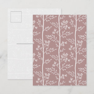 Carte postale d'art floral Rose Antique élégante