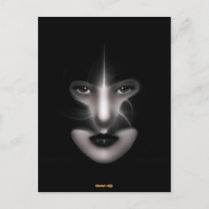 Carte postale d'art fractal Angel Eyes