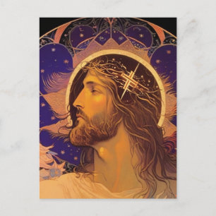 Carte postale d'art généré par IA représentant Jés