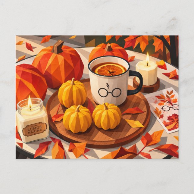Carte postale d'art géométrique de café de sorcier (Devant)