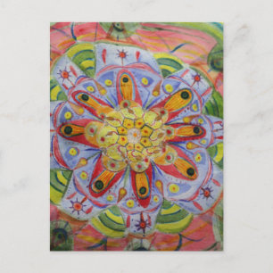 Carte postale d'art mandala