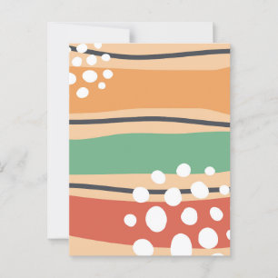 Carte postale d'art moderne abstrait