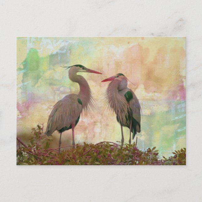 Carte postale d'art numérique de couple de Grand H (Devant)