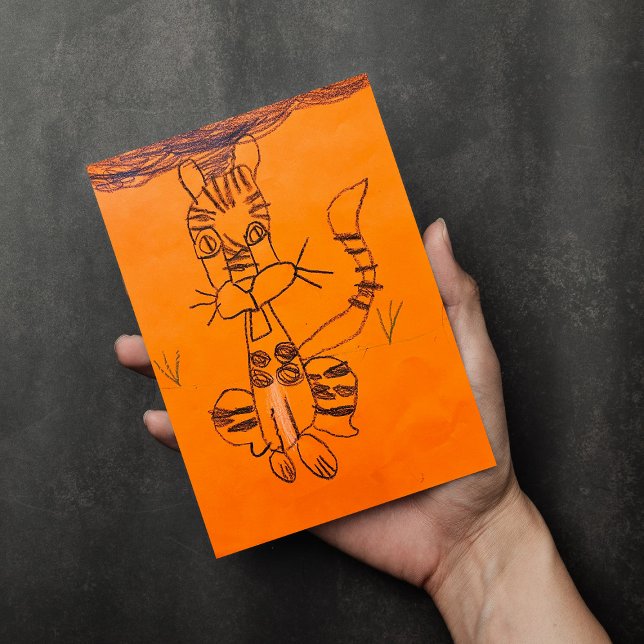 Carte postale d'art personnalisée pour enfants (Créateur téléchargé)