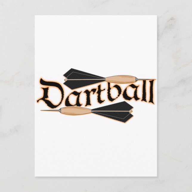 Carte Postale Dartball Dartball Darts (Devant)