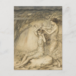 Carte postale d'Arthur Rackham - Sabrina Fair