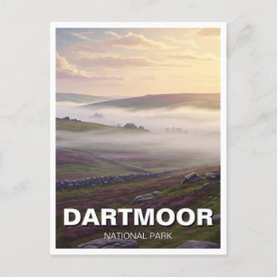 Carte Postale Dartmoor National Park Misty Travel
