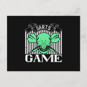 Carte Postale Darts - Darts Game Skull